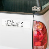 Schwarzweiss-Blumen Autoaufkleber (Auf Lkw)