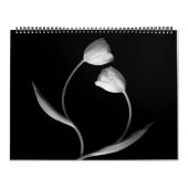 Schwarzweiss-Blumen-Kalender Kalender (Titelbild)