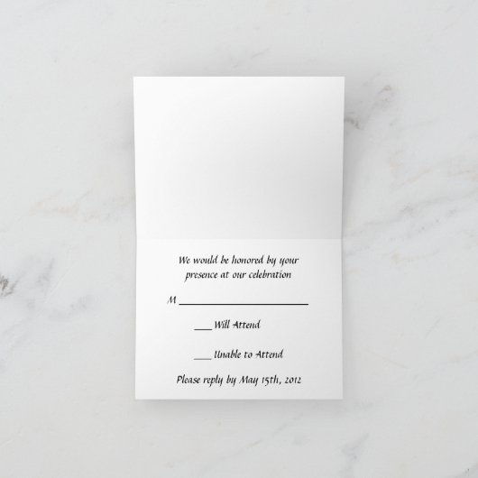 Schwarzweiss-Blumen UAWG Einladung (Innenseite)