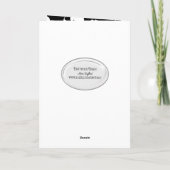 Schwarzweiss-Blumenmuster-Brautparty Karte (Rückseite)