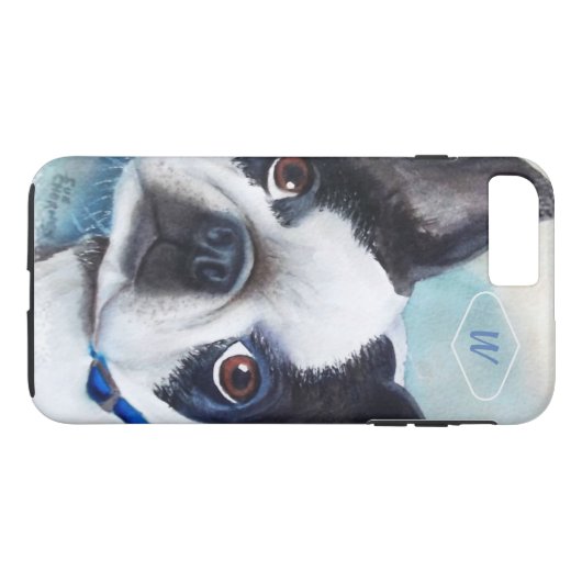 SCHWARZWEISS-BOSTON TERRIER Case-Mate iPhone HÜLLE (Rückseite (Horizontal))