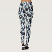 SCHWARZWEISS-BOSTON TERRIER LEGGINGS (Rückseite)