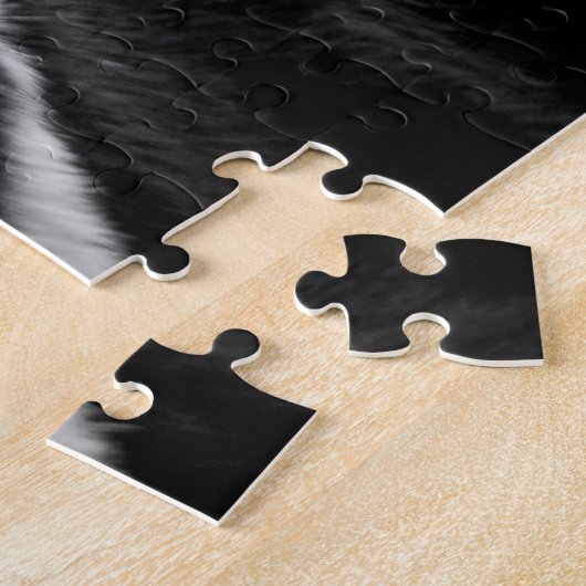 Schwarzweiss-Boston Terrier Puzzle (Seite)