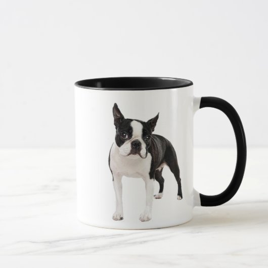 Schwarzweiss-Boston-Terrierschalen-Tasse Tasse (Rechts)