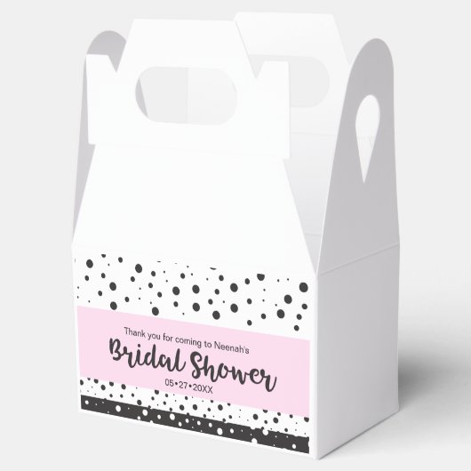 Schwarzweiß, Brautparty Geschenkschachtel (Geöffnet)