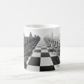 Schwarzweiss-Brett des Schach-3D Kaffeetasse (Mittel)