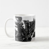 Schwarzweiss-Brett des Schach-3D Kaffeetasse (Links)