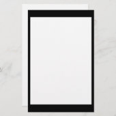 Schwarzweiss-Briefpapier Briefpapier (Vorne/Hinten)
