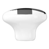 Schwarzweiss-Büffel-Karo-Möbel-Griff Keramikknauf (Seitenansicht)