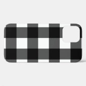 Schwarzweiss-Büffel-Karo-Telefon-Kasten Case-Mate iPhone Hülle (Rückseite (Horizontal))