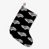 Schwarzweiss-Buick- RivieraPop-Kunst 1967 Kleiner Weihnachtsstrumpf (Vorderansicht (hängend))