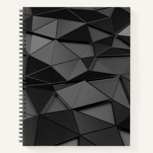 Schwarzweiß-Bullet-Journal/Lined-Notebook Notizblock