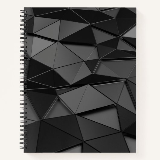 Schwarzweiß-Bullet-Journal/Lined-Notebook Notizblock (Vorderseite)