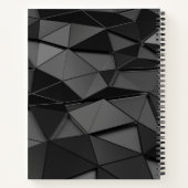 Schwarzweiß-Bullet-Journal/Lined-Notebook Notizblock (Rückseite)