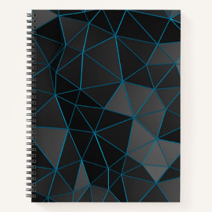 Schwarzweiß-Bullet-Journal/Lined-Notebook Notizblock