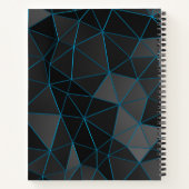 Schwarzweiß-Bullet-Journal/Lined-Notebook Notizblock (Rückseite)