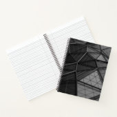 Schwarzweiß-Bullet-Journal/Lined-Notebook Notizblock (Innenseite)