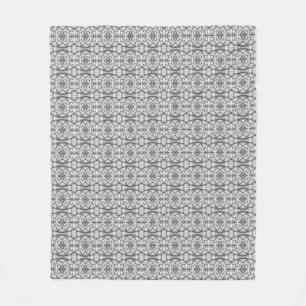 Schwarzweiss-Caladium-Fleece-Decke Fleecedecke