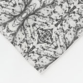Schwarzweiss-Caladium-Fleece-Decke Fleecedecke (Ecke)
