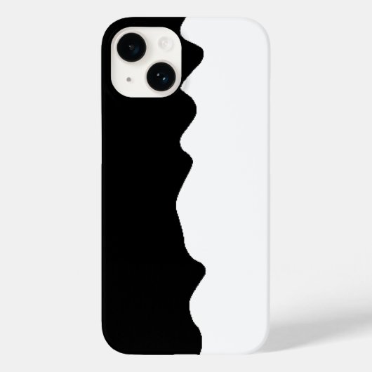 Schwarzweiß Case-Mate iPhone Hülle (Rückseite)