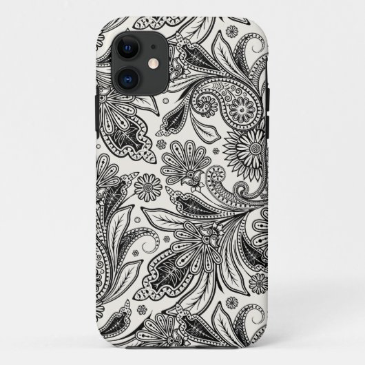 Schwarzweiß Case-Mate iPhone Hülle (Rückseite)