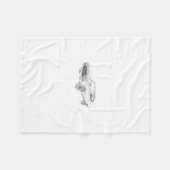 Schwarzweiss-Chevy Chevelle Muskel-Auto-Zeichnen Fleecedecke (Vorderseite (Horizontal))