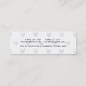 Schwarzweiss-Chic-niedliches Katzen-Muster Mini Visitenkarte (Rückseite)