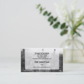 Schwarzweiss-Chicago-Skyline Visitenkarte (Stehend Vorderseite)