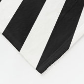 Schwarzweiss-Clef-Musiknote auf Sternexplosion Fleecedecke (Ecke)