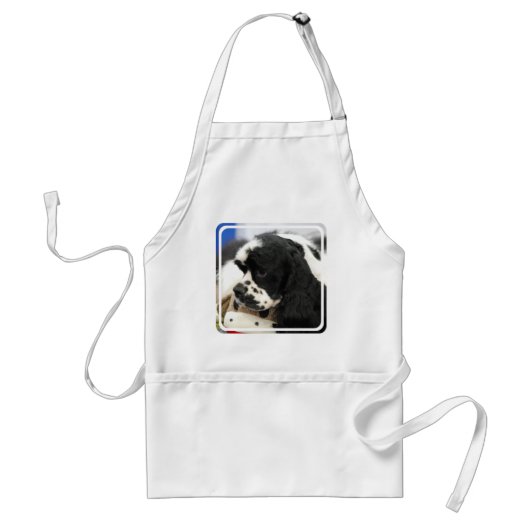 Schwarzweiss-Cockerspaniel-Schürze Schürze (Vorne)