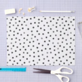 Schwarzweiss-Confetti-Punkte Seidenpapier (Handwerk)
