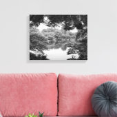 Schwarzweiß, cool, einzigartig Natur und See Leinwanddruck (Insitu (Wohnzimmer))