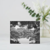 Schwarzweiß, cool, einzigartig Natur und See Postkarte (Stehend Vorderseite)