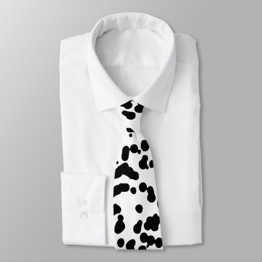 Schwarzweiss-Dalmatiner-Stellen Krawatte (Gebunden)