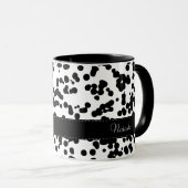 Schwarzweiss-Dalmatiner-Stellen Tasse (VorderseiteRechts)