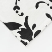 Schwarzweiss-Damast-Entwurfs-Fleecethrow-Decke Fleecedecke (Ecke)