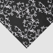 Schwarzweiss-Damast Seidenpapier (Ausschnitt)