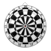 Schwarzweiß Dartscheibe (vorne)