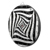 Schwarzweiß Dartscheibe (Vorderseite rechts)