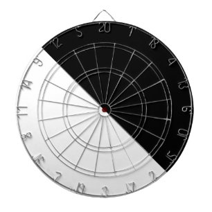 Schwarzweiss Dartscheibe