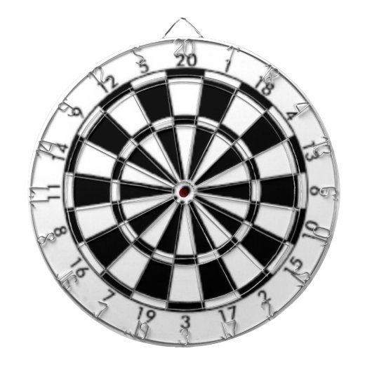 Schwarzweiß Dartscheibe (vorne)