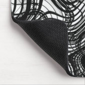 Schwarzweiss-Decke gewellt, 2016% pipe% SVP-Bilder Mousepad (Ecke)
