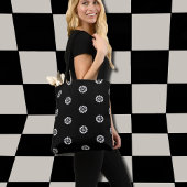 Schwarzweiß-Déco-Muster Tasche