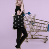 Schwarzweiß-Déco-Muster Tasche