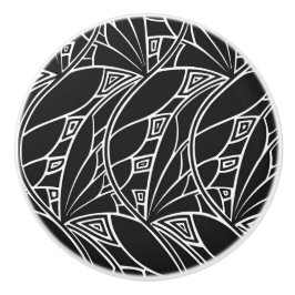 Schwarzweiss-Deko-Entwurfs-Kabinett-Griffe Keramikknauf