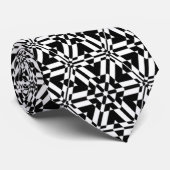 Schwarzweiss-Dekor Krawatte (Gerollt)