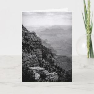 Schwarzweiss-der Vatertags-Karte Grand- Canyon Karte