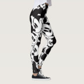 Schwarzweiß-Design Leggings (Rechts)