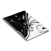 Schwarzweiß-Design Notizblock (Rechte Seite)