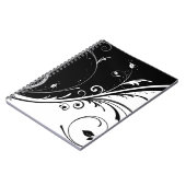 Schwarzweiß-Design Notizblock (Linke Seite)